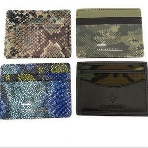 4 New Card Holders-Perfect Stocking Stuffers